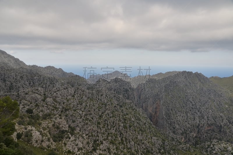 sierra de tramuntana,齿状山脊,马略卡,特拉华,自然,水平画幅,地形,山,无人,户外