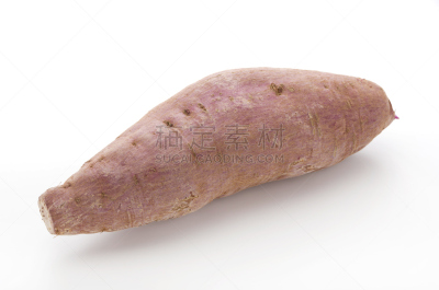 紫色,山药,秘鲁马铃薯,甘薯,马铃薯,水平画幅,无人,白色背景,根茎类蔬菜,影棚拍摄