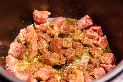 缓慢的,猪肉,炊具,配方,排骨,锅,现代,菜炖牛肉,低碳水化合物饮食,砂锅菜