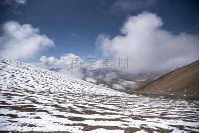 喜马拉雅山脉,藏族,风景,青藏高原,山口,山脊,山顶,自然美,山脉,天空