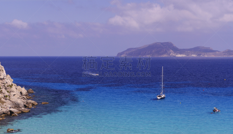 法维尼亚纳,仅天空,水,天空,客船,水平画幅,无人,夏天,户外,云景