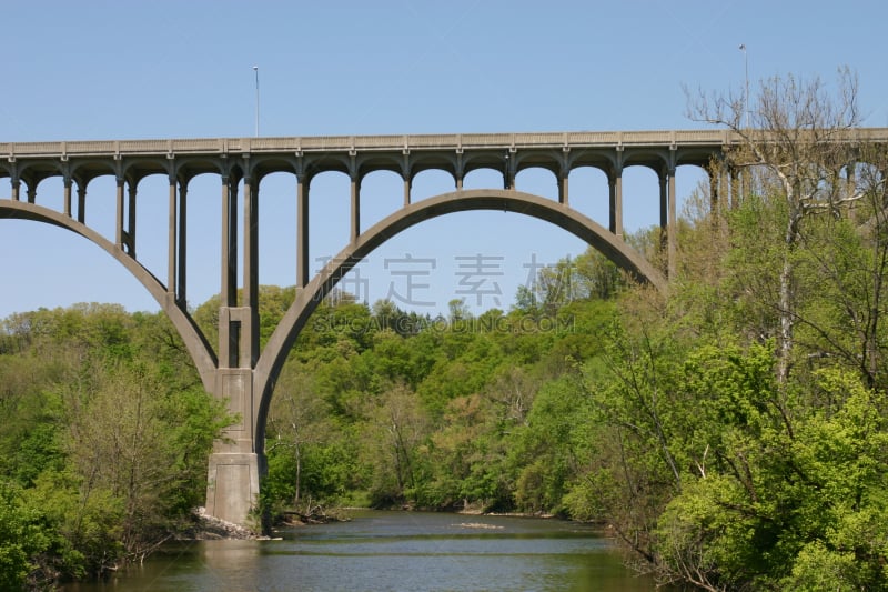 桥,cuyahoga national recreation area,凯雅霍加河,古亚何卡谷,系船柱,水,国家公园,水平画幅,建筑,无人