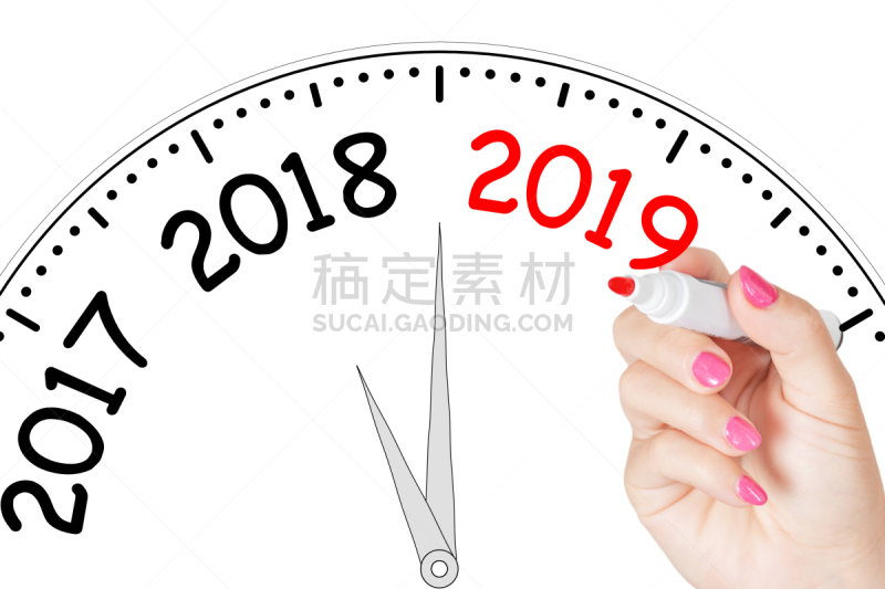 新的,2019,信函,距离标记,红色,三维图形,女人,透明擦写板,商务策略,水平画幅