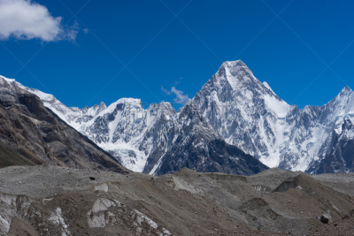 加舒尔布鲁木峰,喀喇昆仑山,巴基斯坦,山,徒步旅行,山脉,乔戈里峰,保特罗冰川,冰碛,陡峭