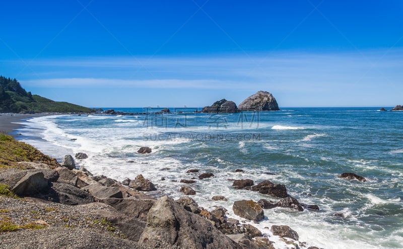 海岸线,德劳特卡斯特州立公园,水,天空,水平画幅,沙子,旅行者,户外,非凡的,海滩