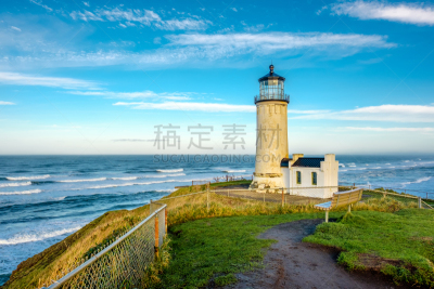 北岬灯塔,太平洋海岸,家具,绝望角,华盛顿州,滨水,灯塔,水,天空