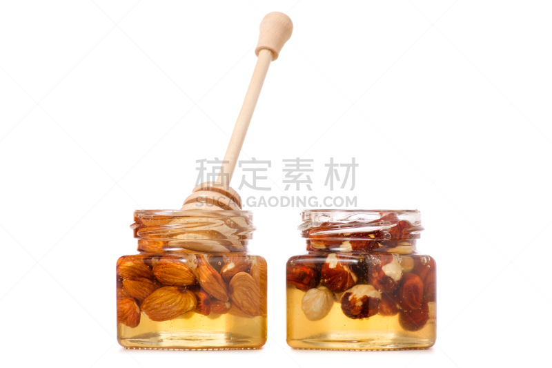 蜂蜜,汤匙,坚果,营养品,锅,甜点心,糖浆,糖,工业,白色