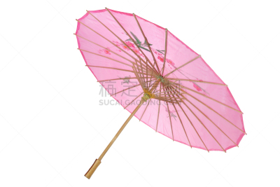 油纸伞,遮护的手势,水平画幅,盾,无人,纪念品,白色背景,背景分离,影棚拍摄,把手