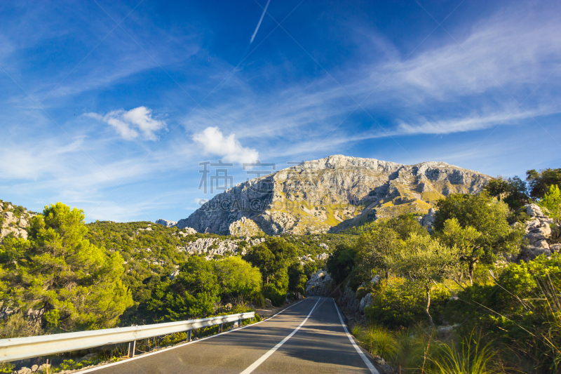 sierra de tramuntana,西班牙,风景,马略卡,自然美,瓦尔德摩莎,巴利阿里群岛,水平画幅,山,无人