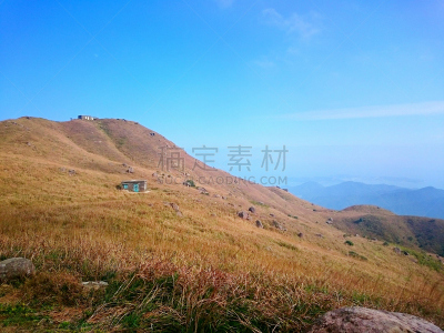 水平画幅,绿色,山,无人,古老的,偏远的,户外,草,芒草,被抛弃的