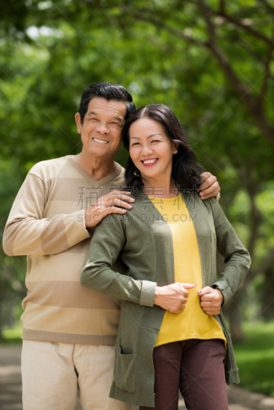 爱的,老年伴侣,肖像,异性恋,东亚人,女人,中老年人,2015年,户外,美人