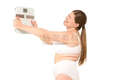 秤,女人,美,面无表情,水平画幅,美人,情绪压力,腹腔,白色指甲油,白人