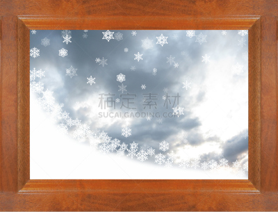 雪,雪花,窗户,木制,云,暴风雨,木材着色料,白色,冬天,雾