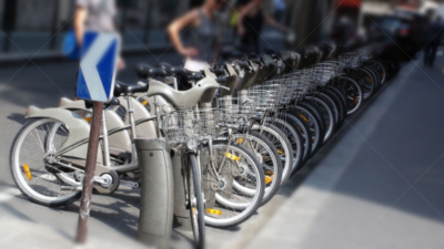 自行车,成一排,巴黎,欧洲,法国,人力车,城市生活,脚踏车,车轮,运动