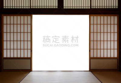 塌塌米垫,日本,地板,木制,门,传统,糯米纸,和室,推拉门,寺庙