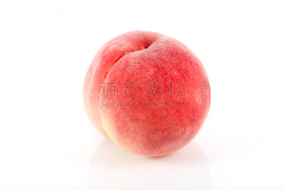 桃,白色背景,分离着色,水平画幅,素食,无人,杏,特写,甜点心,白桃