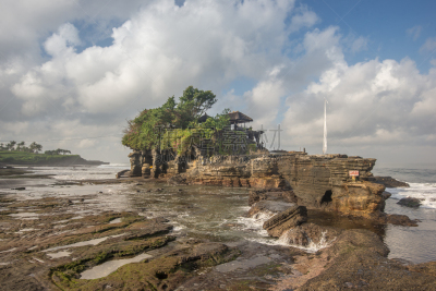 海神庙,寺庙,宝塔,巴厘岛,印度教,潮汐,水平画幅,海洋,建筑,无人