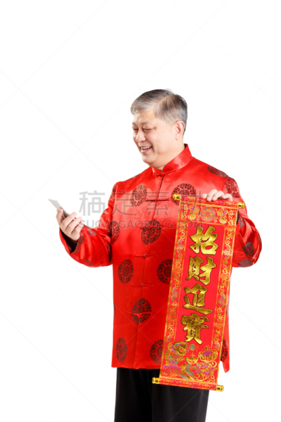 官吏,做手势,老年人,男人,肖像,中国对联,演出服,垂直画幅,现代,白色