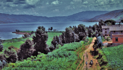 湖,风景,昆明,旅游目的地,水平画幅,无人,户外,云南省,山脉,2015年