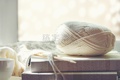 热,住宅内部,业余爱好,冬天,生活方式,窗台,羊毛线球,羊毛,舒服,复古