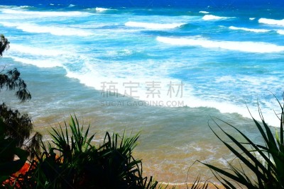 风景,海滩,水平画幅,无人,海景,户外,阳光海岸,库拉姆海滩,摄影