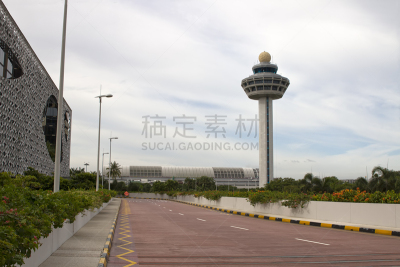 机场,交通,航空管制中心,新加坡樟宜机场,飞机,水平画幅,新加坡,建筑,无人,摄影