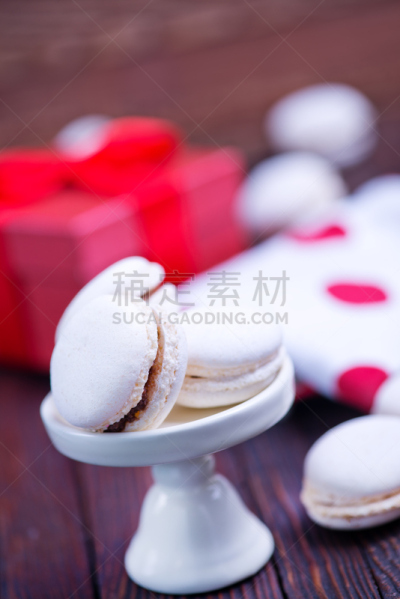 蛋白杏仁饼,垂直画幅,褐色,饼干,配方,奶油,蛋糕,烘焙糕点,法式食品,牛轧糖