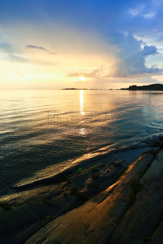 海洋,william barents,垂直画幅,水,天空,美,曙暮光,夏天,户外,云景