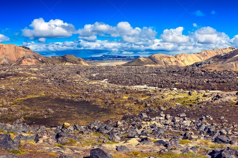 山脉,自然,兰德玛纳,地形,冰岛国,熔岩,田地,fjallabak nature reserve,彩色图片,火山