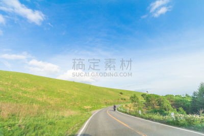天空,长野县,草,自然,绿色,地形,日本,美原,一只动物,莫斯特