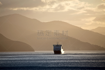 picton,渡轮,新西兰,风景,akaroa,北,自然,货船,图像,海洋