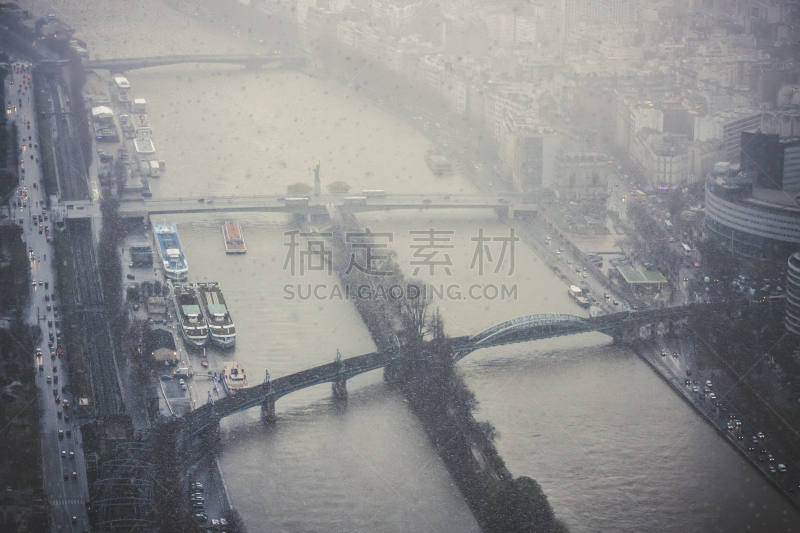 塞纳河,大风雪,米拉波桥,鲁埃勒桥,格勒纳勒桥,暴雨,码头周围,自由女神像,飓风,纪念碑