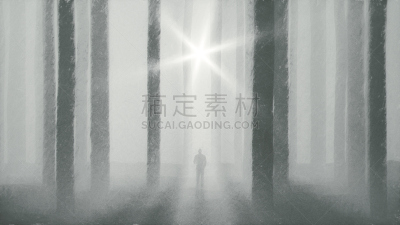 男商人,雾,迷路,森林,黑色,选择对焦,不确定,水平画幅,超现实主义的,巨大的