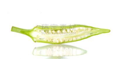 秋葵,白色背景,幽门螺旋杆菌,糖蛋白,胶浆,自然,水平画幅,素食,水果,无人