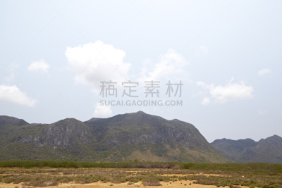 沙漠,山,巴蜀,热,泰国,池塘,春天,湖,小路,波浪