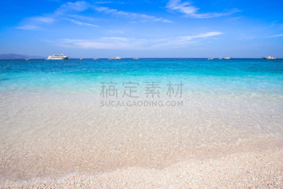 卡拉海滩,岛,意大利,撒丁岛,卡普雷拉岛,意大利萨丁岛,水,天空,美,洛矶山脉
