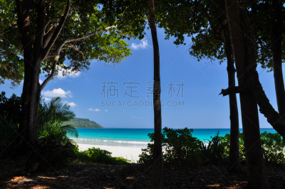 哈弗洛克岛,海滩,印度,风景,天空,水平画幅,沙子,无人,安达曼海,阴影