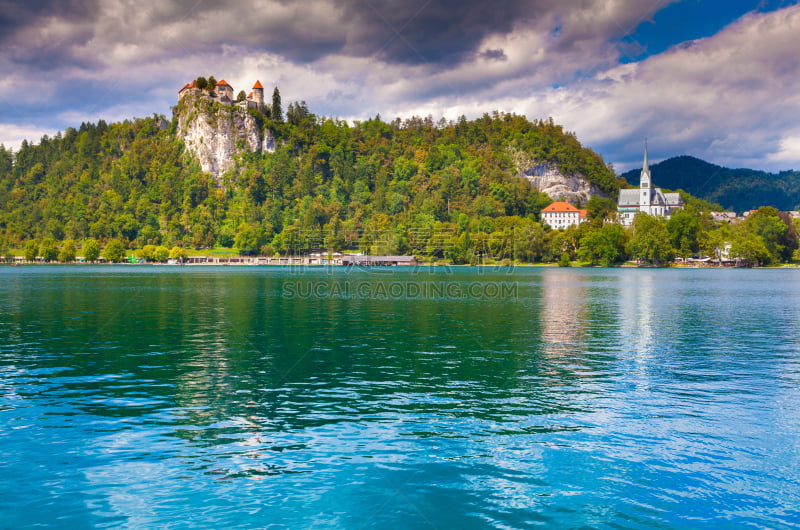 湖,布雷得,都市风光,自然美,karavanke range,特里格拉夫国家公园,布雷德湖,julian alps,水,度假胜地