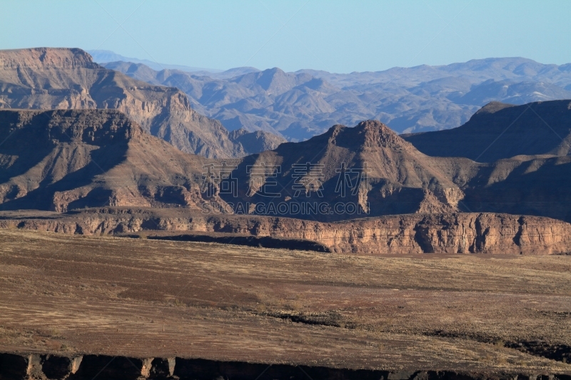 鱼河峡谷,纳米比亚,纳米布沙漠,岩面,沟壑,水平画幅,无人,喀拉哈里沙漠,意外与灾害,北开普省