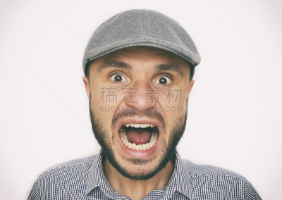 看,鸭舌帽,背景分离,仅男人,肖像,仅一个男人,模板,影棚拍摄,眼镜