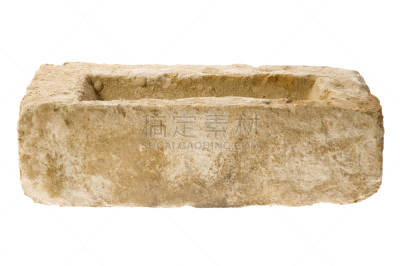 砖,米色,空白的,分离着色,巨大的,担架,砖坯,重的,水平画幅,无人