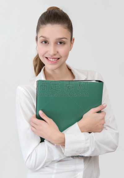绿色,学生,活页夹,白衬衫,垂直画幅,青少年,彩妆,未成年学生,男商人,图像