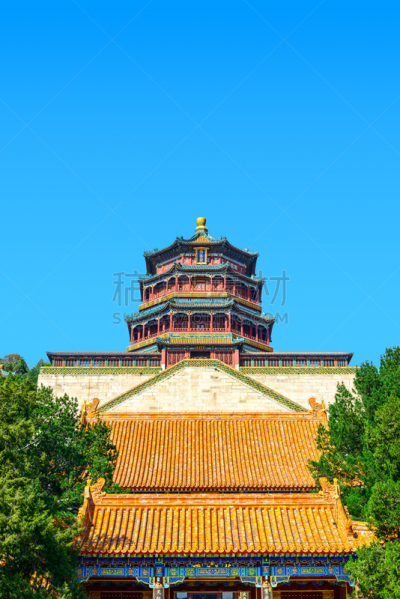 佛香阁,垂直画幅,古老的,过去,都市风景,国际著名景点,过时的,著名景点,地形,建筑