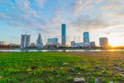 都市风景,叶卡捷林堡,全景,城市,中心,自然美,办公室,水,天空,公园