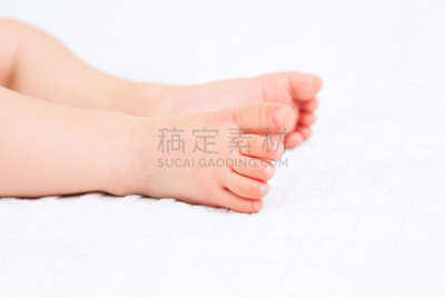 婴儿,足,分离着色,白色背景,特写,趾甲,美,新的,水平画幅,新生活