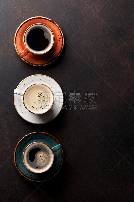 古老的,咖啡杯,餐桌,垂直画幅,留白,褐色,高视角,无人,配方,热饮
