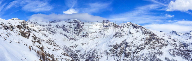 山,莫堤玫瑰山,组物体,美,戈尔内格拉特,水平画幅,奥斯塔山谷,雪,无人,户外