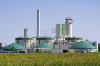 沼气,草地,水平画幅,绿色,能源,无人,户外,生物质,建筑结构,工业