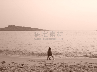 五个人,桃树中心,水平画幅,沙子,夏天,户外,岛,海洋,波浪,海滩