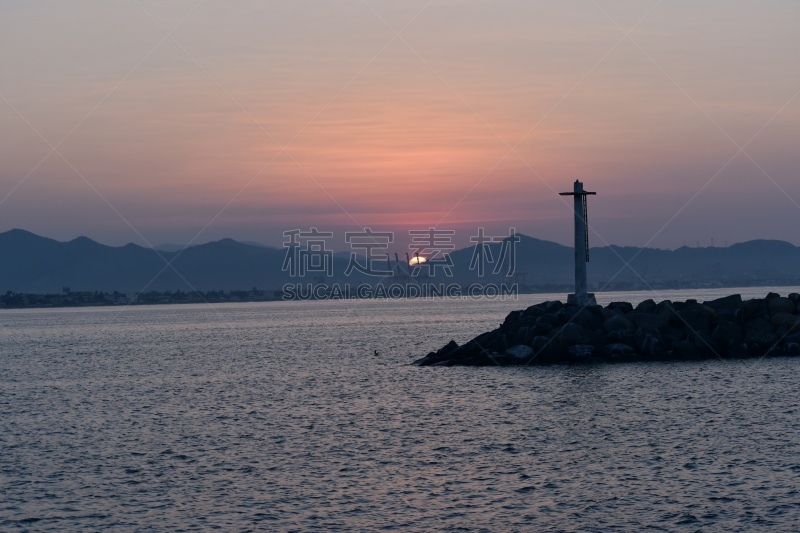 曼萨尼约,度假胜地,水平画幅,无人,户外,棕榈树,拉丁美洲,海滩,墨西哥,科利马州